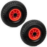 Grafner 2er Set Grafner Vollgummi Sackkarrenrad / Bollerwagen PU Rad 3.00-4