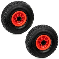 Grafner 2er Set Grafner Vollgummi Sackkarrenrad / Bollerwagen PU Rad 3.00-4