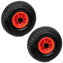 Grafner 2er Set Grafner Vollgummi Sackkarrenrad / Bollerwagen PU Rad 3.00-4