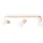 Brilliant Daintree Spotbalken 3flg weiß/natur, Metall/Holz, 3x D45, E14, 28 W
