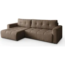 lookway Ecksofa ASTON mit Schlaffunktion Lambi 4 - Braun