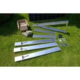 venturama solar Flachdach-Aufständerung Set für 1 PV-Modul Aluminium einstellbar 10°/15°/20°