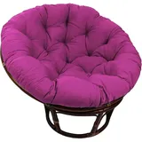 FYCYGG Papasan Sitzkissen für Hängesessel, Rund Papasan Sessel, Bequem Weich Sitzkissen, Hängesessel Kissen für Korbsessel, Garten(Purple,90cmx90cm)