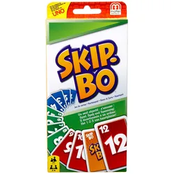Mattel Games SKIP-BO, Kartenspiel, Gesellschaftsspiel, Familienspiel, Kinderspiel