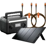 Xtorm Portable Power Station 300W + Foldable Solar Panel 200W + Xtreme USB-C naar lightning kabel + USB-C kabel