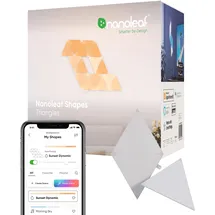 Nanoleaf Shapes Triangle Erweiterungspack, 3 zusätzliche Dreieckigen LED Panels - Smarte Modulare RGBW WLAN 16 Mio. Farben Wandleuchte Innen, Musik & Bildschirm Sync, Funktioniert mit Alexa