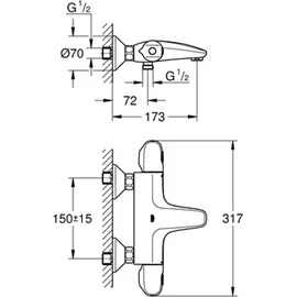 Grohe Grohtherm 1000 matt