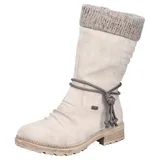 Rieker Winterstiefel RIEKER Gr. 42, beige Damen Schuhe mit gestricktem Schaftrand