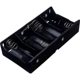 TRU Components BH-143D Batteriehalter 4x Mono (D) Lötanschluss