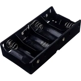 TRU Components BH-143D Batteriehalter 4x Mono (D) Lötanschluss