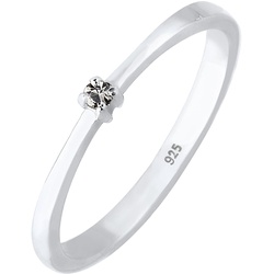 Elli Solitär Klassisch Kristalle 925 Silber Ringe   Damen 