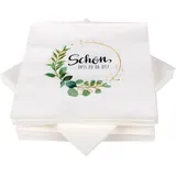 Bestlivings Servietten 33 x 33 cm Schön Das Du Da Bist 3 Lagig 40er Pack