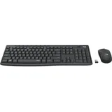 Logitech MK295 Silent Wireless Combo, Volle Groeße (100%), RF Wireless, Graphit, Maus enthalten (920-009806)