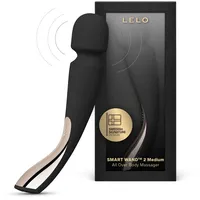 LELO SMART Wand 2 Medium Wand-Massagegerät Black, Massage-Wand zum Muskelentspannen und Vergnügen, wasserdicht und kabellos
