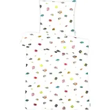 Bettwäsche APELT "Fidshi", bunt (weiß, bunt), B/L: 135cm x 200cm, 1 Stk., 1 Stk., Mako-Satin, B/L: 80cm x 80cm, 2 Stk., Mako-Satin, Obermaterial: 100% Baumwolle, Bettwäsche, Bettwäsche, cooles Fischdesign holt die Südsee ins heimische Schlafzimmer