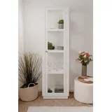Finori Standvitrine 56 x 195 x 40 cm Weiß