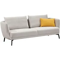 Sofa "Pearl, hochwertig und komfortabel", silber (platin trend), B:210cm H:85cm T:91cm, SCHÖNER WOHNEN-KOLLEKTION, Sofas, wahlweise als 2,5- oder 3-Sitzer erhältlich, Topseller