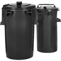 SSI SCHÄFER Systemmülleimer 50 l Grau