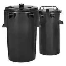 SSI SCHÄFER Systemmülleimer 50 l Grau