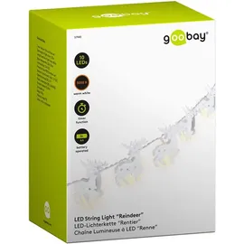 goobay 10er LED-Lichterkette "Rentier", weiß