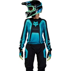 FOX 180 Ballast Damen Motocross Jersey, schwarz-blau, Größe L