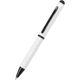Online Schreibgeräte ONLINE® Kugelschreiber Hexagon Stylus weiß, Schreibfarbe: blau, 1 St.
