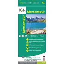 IGN Frankreich IGN 75 000 Touristische Wanderkarte 10 Mercantour