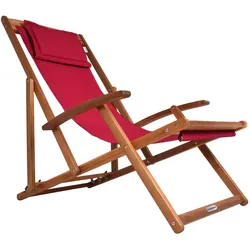 Sonnenliege Rot Akazienholz