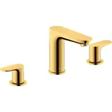 Duravit Wave 3-Loch-Waschtischarmatur WA1060005034 Ausladung 129mm, Gold poliert