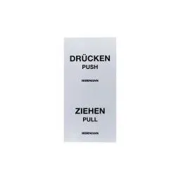 Hörmann Aufkleber Paket Drücken und Ziehen