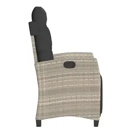 vidaXL Gartensessel 58,2 x 68,8 x 20,5 cm hellgrau 1 St.