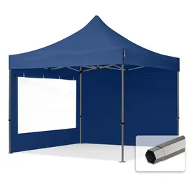 TOOLPORT Faltpavillon 3 x 3 m inkl. 2 Seitenteile Dunkelblau