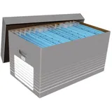 Elba tric 100333273 37x32,2x62,2cm Wellpappe grau/weiß