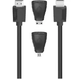 Hama HDMI-Kabel HDMI (Typ A) mini HDMI (Typ C) 1,5 m Blau