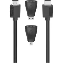 Hama HDMI-Kabel HDMI (Typ A) mini HDMI (Typ C) 1,5 m Blau