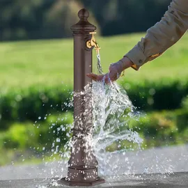 Relaxdays Standbrunnen antik 80 cm dunkelgrün