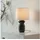 OTTO home Tischleuchte Torrik - Tischlampe im Ananas Design, Ein-/Ausschalter, ohne Leuchtmittel, Warmweiß, Leinenschirm, Ananas, Pineapple, E14 schwarz