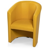Moebel-Eins Sessel ABIZA Cocktailsessel, Material Kunstleder, ABIZA Cocktailsessel, Material Kunstleder gelb