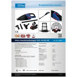 Güde HSS 18-201-05 schwarz