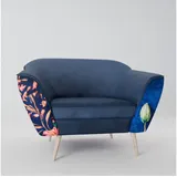 SPACEREBELS Relaxsessel, Loungesessel Fernsehsessel - Gepolsterter Armlehnstuhl mit Holzbeinen