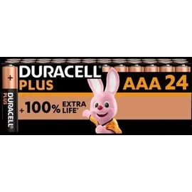 Duracell Plus Power Micro (AAA)-Batterie Alkali-Mangan 1.5 V 24 St.