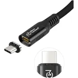 MicroConnect Premium USB4 liquid silicone magnetic cable 0,5m 240W, 8K, 40Gbps, (MC-LS-USB4CC0.5)