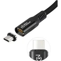 MicroConnect Premium USB4 liquid silicone magnetic cable 0,5m 240W, 8K, 40Gbps, (MC-LS-USB4CC0.5)