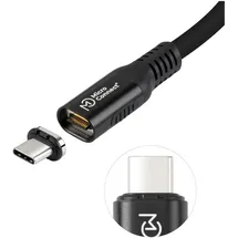 MicroConnect Premium USB4 liquid silicone magnetic cable 0,5m 240W, 8K, 40Gbps, (MC-LS-USB4CC0.5)