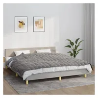 vidaXL Gewichtsdecke Grau 155x220 cm 11 kg Stoff