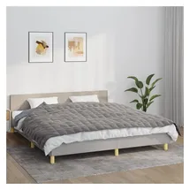 vidaXL Gewichtsdecke Grau 155x220 cm 11 kg Stoff