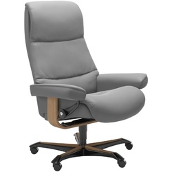 STRESSLESS Bürostuhl View Office Leder Grau Batick Wild Dove