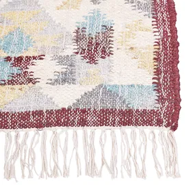 Beliani Teppich, mehrfarbig 140 x 200 cm geometrisches Muster Kurzflor FENER Bunt