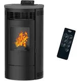 Luft-Pelletofen Flavia 15 kW Sannover Schwarz