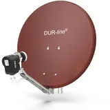 Dur-Line Select 4 Teilnehmer Set - Qualitäts-Alu-Satelliten-Komplettanlage - Sel...